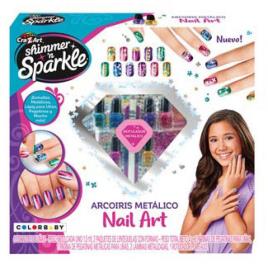 Crazart Game Study Nails Arcs Sparkle 30x28x5 Cm Transparente