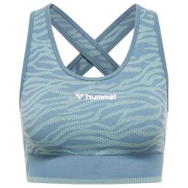 Hummel Mt Saga Top Seamless Azul M Mulher