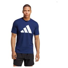 Adidas Tr-es Fr Logo Short Sleeve T-shirt Azul M / Regular Homem