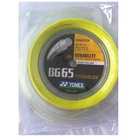 Yonex Bg 65 Titanium 200 M Badminton Reel String Amarelo 0.70 mm
