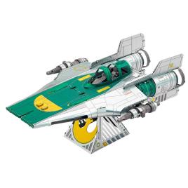 Metal Earth Resistance A-wing Figther The Rise Of Skywalker Star Wars Metal Model Prateado