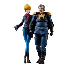 Megahouse Mobilesuit Gundam Principality Of Zeon Army 07 Ramba Ral And Crowley Hamon Figure 10 Cm Azul