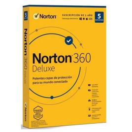 Norton 360 Deluxe 50gb 5 Devices 1 Year Antivirus Transparente