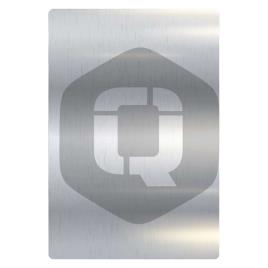 Qcharx Metal Rear Protective Sheet Prateado