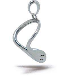 Ossidabile Nose Clip Pendant Prateado 25 x 20 mm