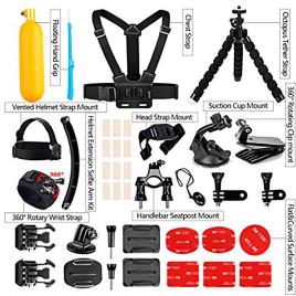 Akaso Kit Of 14 Action Accesories Prateado