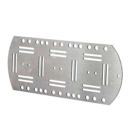 Nammu Tech Plate Back For 3 Weights Titanium Prateado