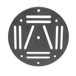 Nammu Tech Plate Rear Inferior Carbon Prateado