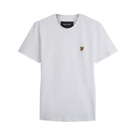 Lyle & Scott T Plain Short Sleeve T-shirt Branco S Homem