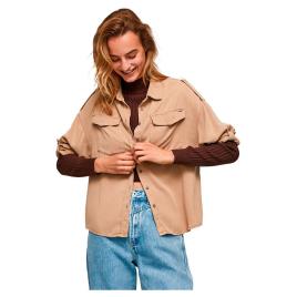Pepe Jeans Nina Long Sleeve Shirt Castanho S Mulher