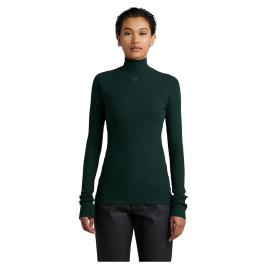 G-star D22074-d107 Long Sleeve Mock Neck T-shirt Verde XS Mulher