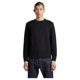 G-star Structure Round Neck Sweater Preto XL Homem