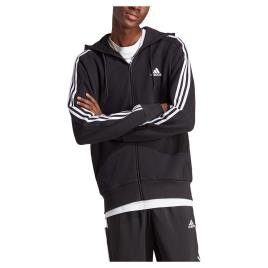 Adidas 3s Ft Full Zip Sweatshirt Preto L / Regular Homem