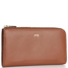 Jaslen Georgia Leather Wallet Castanho  Mulher