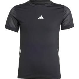 Adidas Run 3s Short Sleeve T-shirt Preto 13-14 Years Rapaz