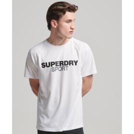 Superdry Train Active Logo Short Sleeve T-shirt Branco M Homem