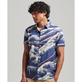 Superdry Vintage Hawaiian Short Sleeve Shirt Colorido 2XL Homem