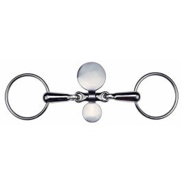 Feeling Tongue Twister Snaffle Prateado 145 mm