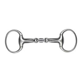 Feeling Satin Stainless Steel Anatomical Olive Snaffle Prateado 125 mm