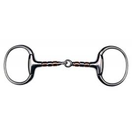 Feeling Thin Olive Snaffle With Rollers Prateado 115 mm