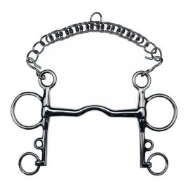 Feeling Stainless Steel 140 Mm Straight Pelham Bit Prateado 135 mm