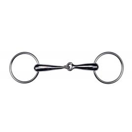 Feeling Stainless Steel Thick Snaffle Prateado 135 mm