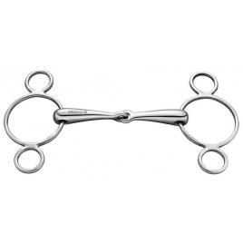 Sprenger 18 Mm Vienna Snaffle Prateado 125 mm