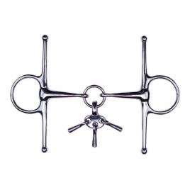 Feeling Full Cheek Snaffle With Toy Prateado 135 mm