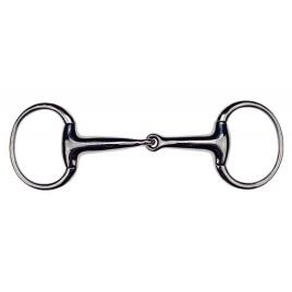 Feeling Leather Lined Snaffle Prateado 135 mm