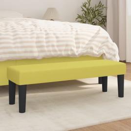 vidaXL Banco 100x30x30 cm tecido verde