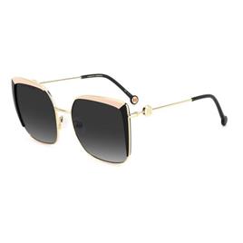 Carolina Herrera Eyewear Óculos de sol para mulheres Her 0111/S KDX T57 145 Black Nude