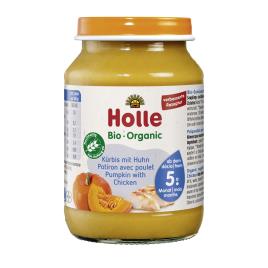 Boião Puré Abóbora+Frango Bio 4M Holle 190 gr