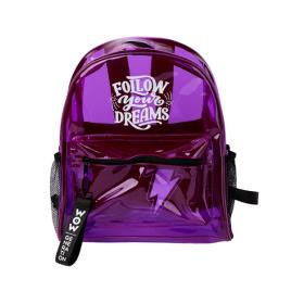 Mochila Transparente 32cm Wow Generation