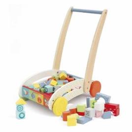 Wood’ N Play - Carrinho com blocos de madeira