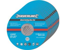 Conjunto de Discos para Corte de Metal SILVERLINE 447131 - 10 peças