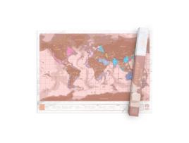 Mapa Raspadinha LUCKIES OF LONDON Rosa Dourado