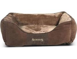 Cama para Cães SCRUFFS Chester (Castanho - 60x50cm - Camurça Sintética)