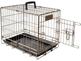 Transportadora para Cães  1 Porta (Preto - 47x31x38cm - S - Porte Pequeno)