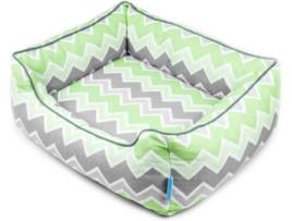 Cama para Cães  Spring Chevron (Verde - Tamanho S )