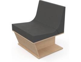 Cadeira de Auditório LEVIRA Avon (Carvalho - 65 x 65 x 77,2 cm)