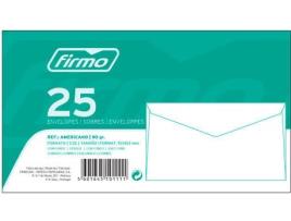 Envelope 92x163mm 25 Unidades  (Americano)