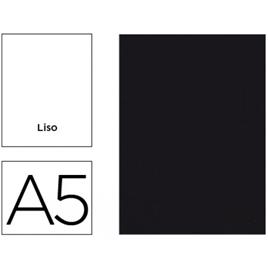 Caderno A5 Agrafado Capa Preta Liso