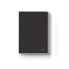 Caderno Agrafado, A5, 80 Folhas, Liso, Preto
