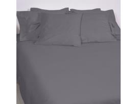 Lençol ASA Nude (Cinzento -  280x300 cm - Algodão)