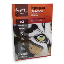 INART Bloco Desenho 180g A3 24 folhas