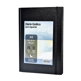 INART Diário  Gráfico Aguarela, A5, 300 g/m2, 24 Folhas