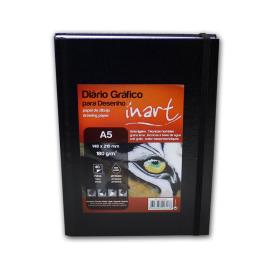 INART Diário Gráfico Desenho 180gr A5 40 folhas