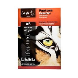 Inart - Bloco de Desenho A5 Colado