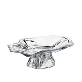 Prato Cristal Bohemia Enigma Com Pé 35.5CM