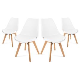 Mchaus Lena Dining Chairs 4 Units Branco